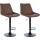 2er Set Barhocker HLO-CP294 Kunstleder schwarz ~ braun 2er Set Barhocker HLO-CP294 Kunstleder schwarz ~ braun