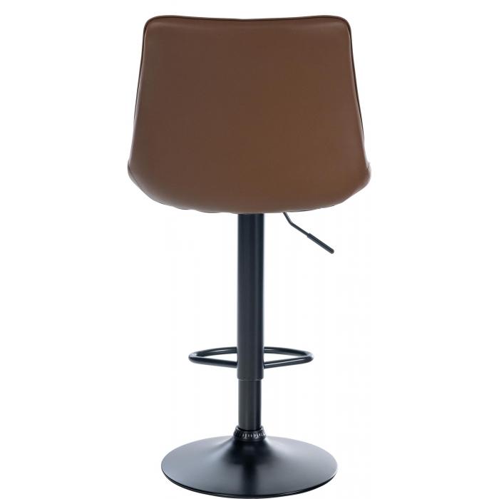 2er Set Barhocker HLO-CP294 Kunstleder schwarz ~ braun