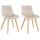 2er Set Sthle HLO-CP26 Samt ~ creme