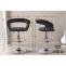 2er Set Barhocker HLO-CP230 Kunstleder ~ schwarz
