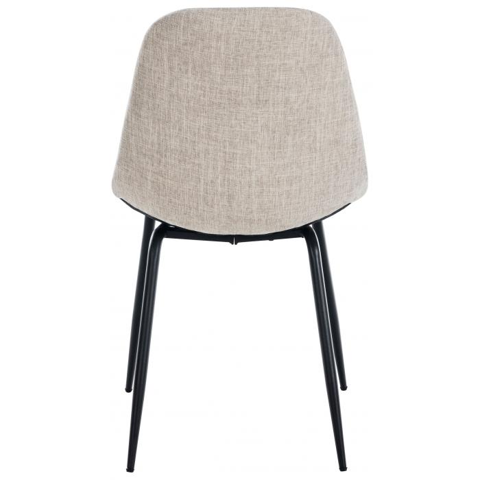 2er Set Stuhl HLO-CP25 Stoff ~ creme