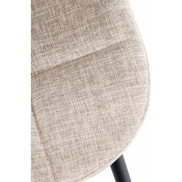 2er Set Stuhl HLO-CP25 Stoff ~ creme