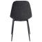 2er Set Stuhl HLO-CP25 Stoff ~ dunkelgrau