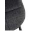 2er Set Stuhl HLO-CP25 Stoff ~ dunkelgrau