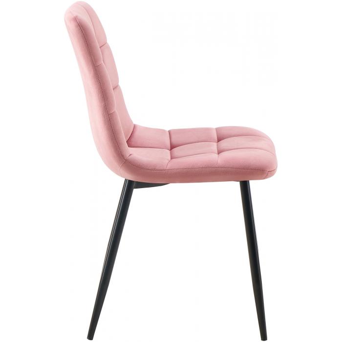 4er Set Esszimmersthle HLO-CP36 ~ rosa