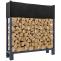 Kaminholzstnder + Abdeckplane HLO-CP17 25x110x115 cm ~ anthrazit