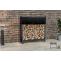 Kaminholzstnder + Abdeckplane HLO-CP17 25x110x115 cm ~ anthrazit