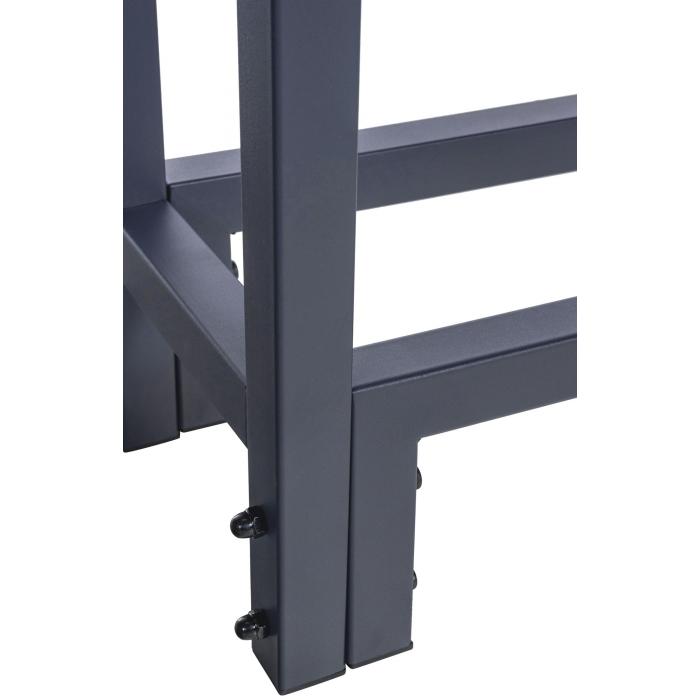 Kaminholzstnder + Abdeckplane HLO-CP17 25x110x115 cm ~ anthrazit