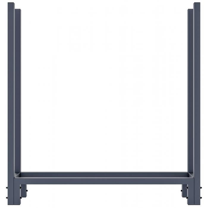 Kaminholzstnder + Abdeckplane HLO-CP17 25x110x115 cm ~ anthrazit