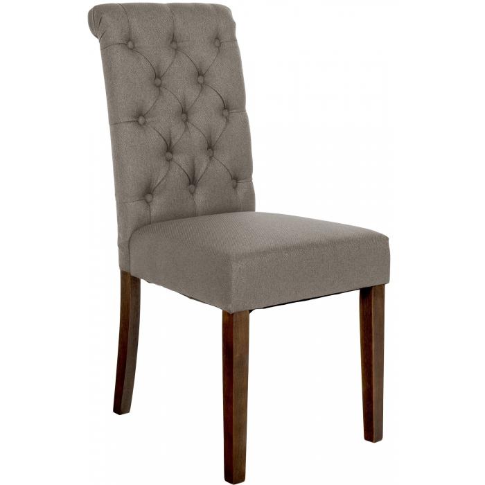 Esszimmerstuhl HLO-CP70 Stoff ~ taupe