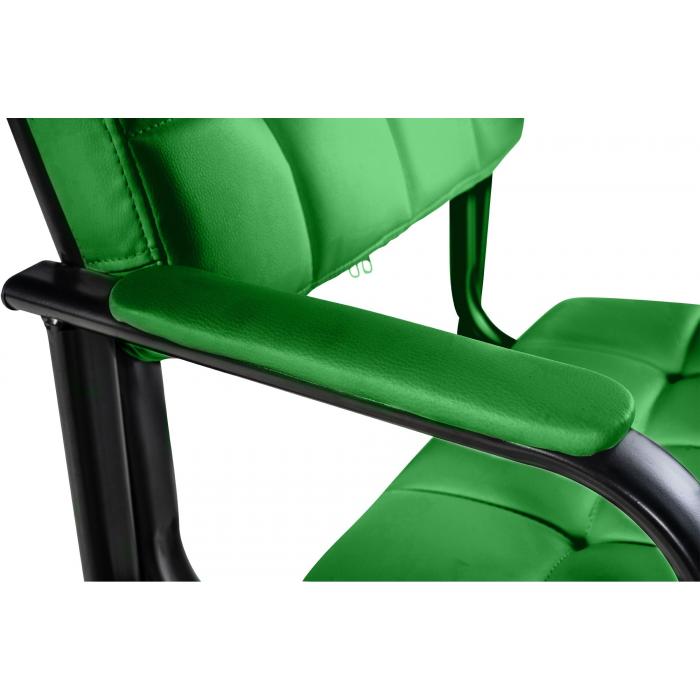 Besucherstuhl HLO-CP22 B Kunstleder ~ grn