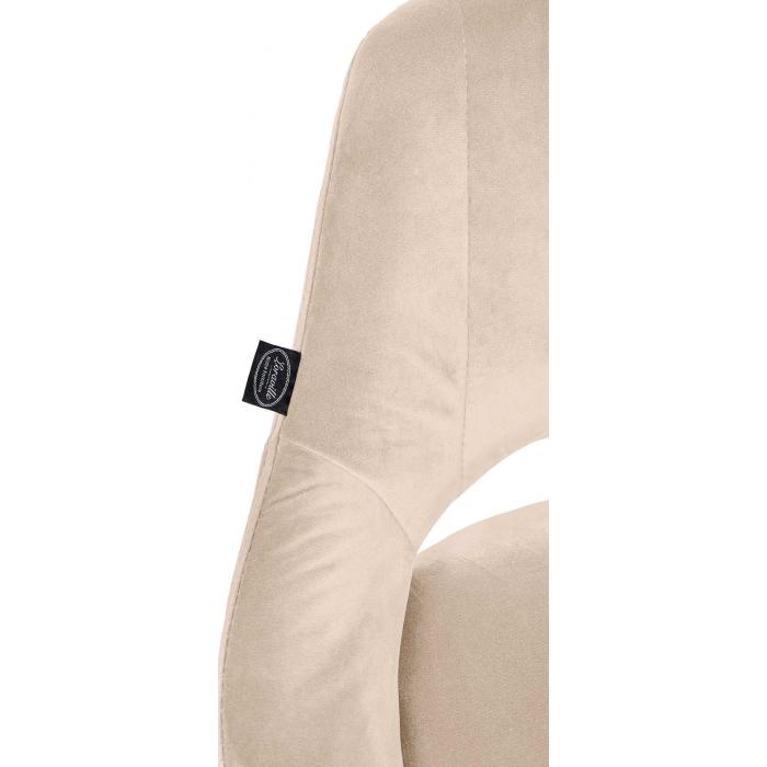 Barhocker HLO-CP278 Samt schwarz ~ creme