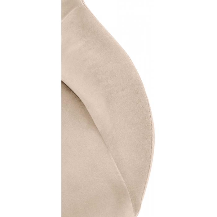 Barhocker HLO-CP278 Samt schwarz ~ creme