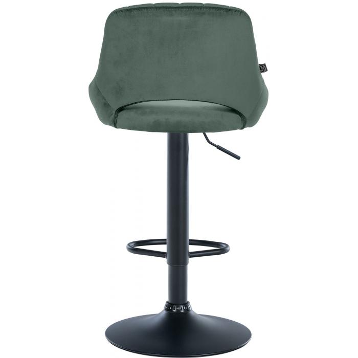 Barhocker HLO-CP278 Samt schwarz ~ grn
