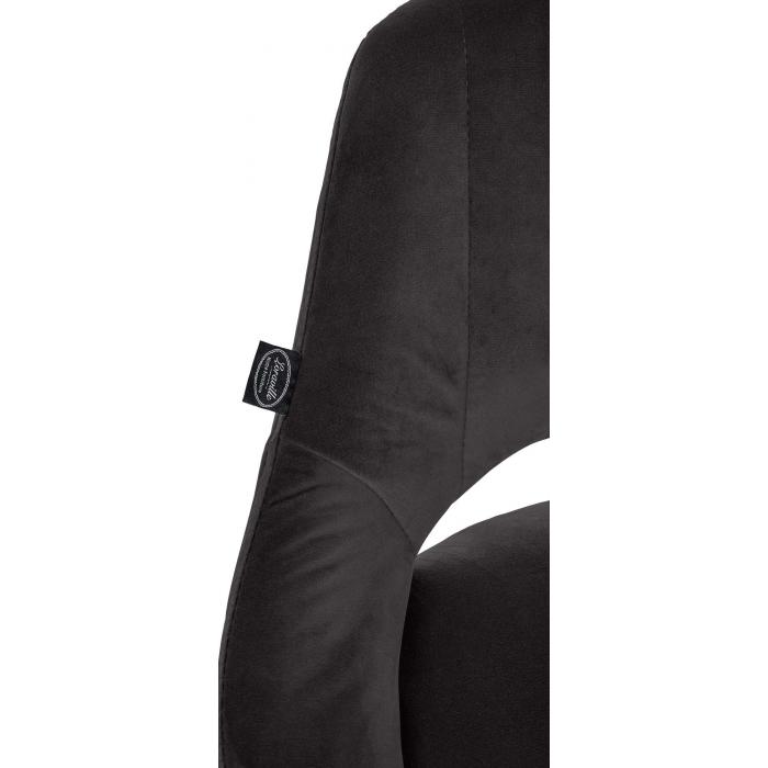 Barhocker HLO-CP278 Samt schwarz ~ schwarz