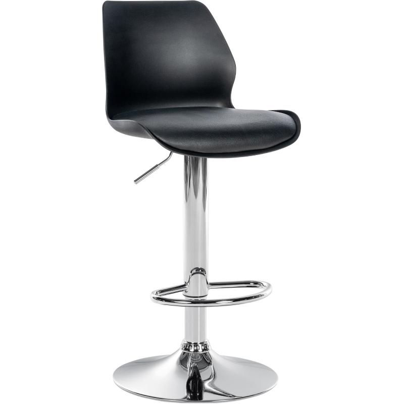 Barhocker HLO-CP262 Kunststoff ~ schwarz