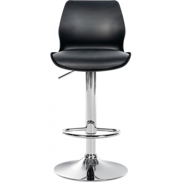 Barhocker HLO-CP262 Kunststoff ~ schwarz
