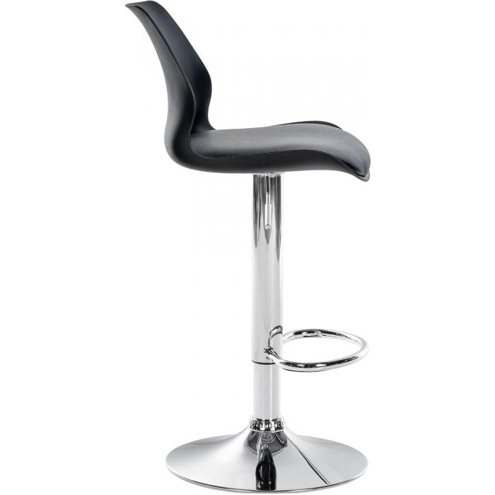 Barhocker HLO-CP262 Kunststoff ~ schwarz