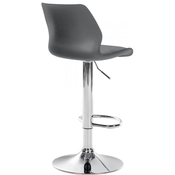 2er Set Barhocker HLO-CP262 Kunststoff ~ grau