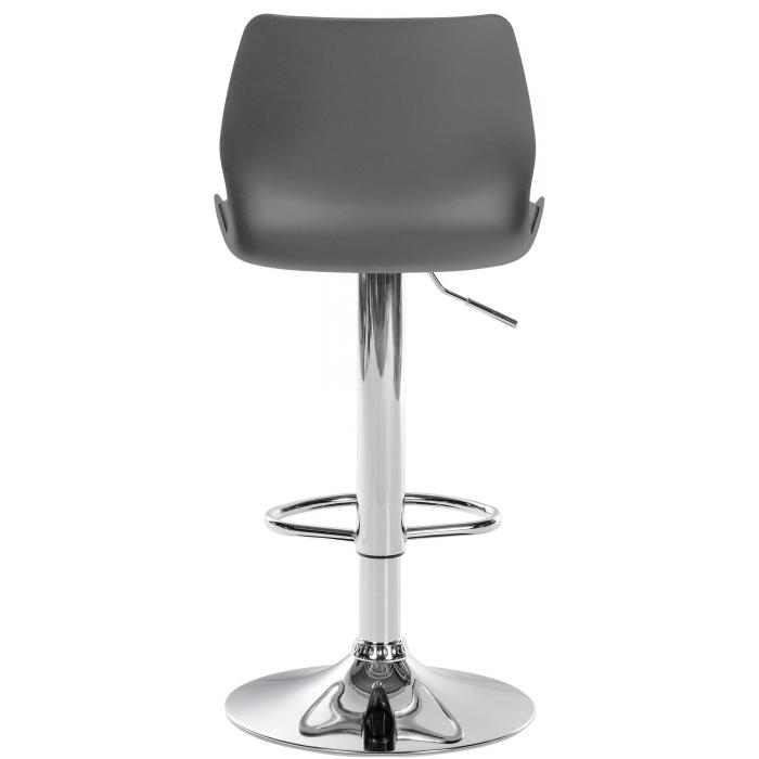 2er Set Barhocker HLO-CP262 Kunststoff ~ grau