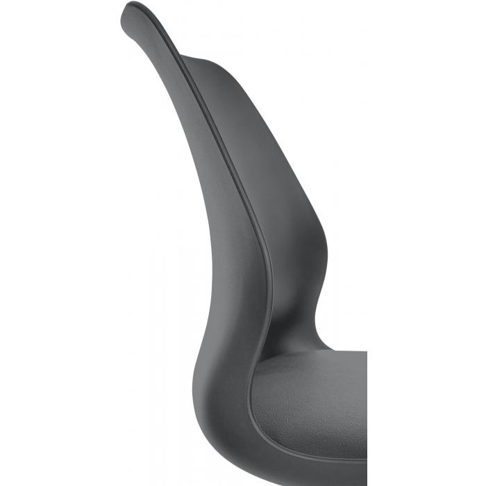2er Set Barhocker HLO-CP262 Kunststoff ~ grau