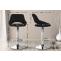 2er Set Barhocker HLO-CP279 Stoff C ~ schwarz