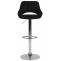 2er Set Barhocker HLO-CP279 Stoff C ~ schwarz
