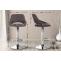2er Set Barhocker HLO-CP279 Stoff C ~ dunkelgrau