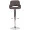 2er Set Barhocker HLO-CP279 Stoff C ~ dunkelgrau