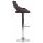 2er Set Barhocker HLO-CP279 Stoff C ~ dunkelgrau