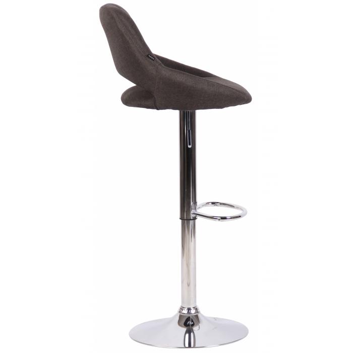 2er Set Barhocker HLO-CP279 Stoff C ~ dunkelgrau
