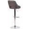 2er Set Barhocker HLO-CP279 Stoff C ~ dunkelgrau