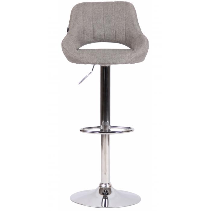2er Set Barhocker HLO-CP279 Stoff C ~ grau