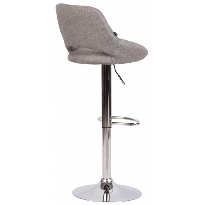 2er Set Barhocker HLO-CP279 Stoff C ~ grau