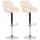 2er Set Barhocker HLO-CP279 Stoff C ~ creme