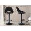 2er Set Barhocker HLO-CP279 Stoff B ~ schwarz