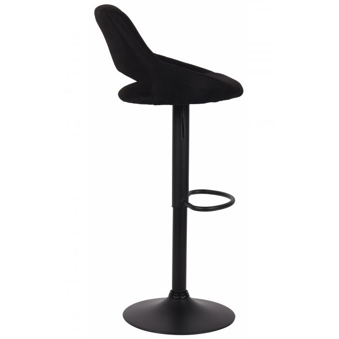 2er Set Barhocker HLO-CP279 Stoff B ~ schwarz