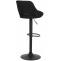 2er Set Barhocker HLO-CP279 Stoff B ~ schwarz