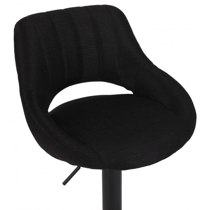 2er Set Barhocker HLO-CP279 Stoff B ~ schwarz