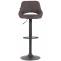 2er Set Barhocker HLO-CP279 Stoff B ~ dunkelgrau