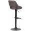 2er Set Barhocker HLO-CP279 Stoff B ~ dunkelgrau