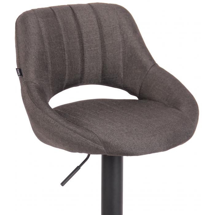 2er Set Barhocker HLO-CP279 Stoff B ~ dunkelgrau