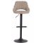 2er Set Barhocker HLO-CP279 Stoff B ~ taupe