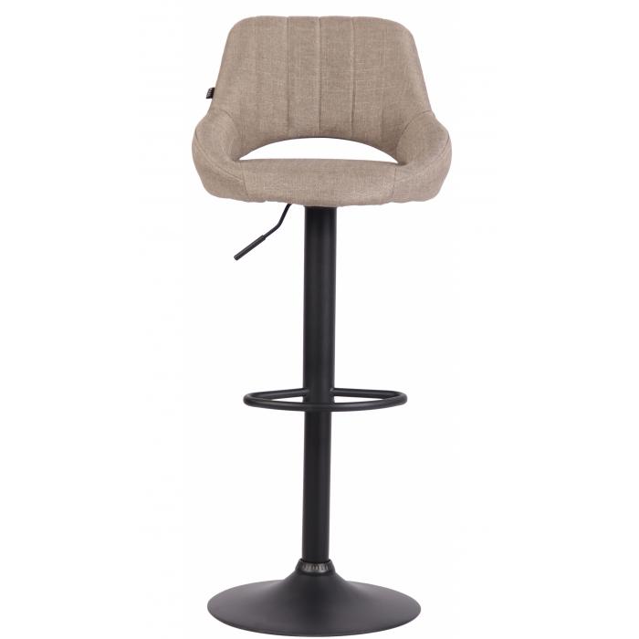 2er Set Barhocker HLO-CP279 Stoff B ~ taupe