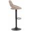 2er Set Barhocker HLO-CP279 Stoff B ~ taupe