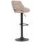 2er Set Barhocker HLO-CP279 Stoff B ~ taupe
