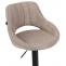 2er Set Barhocker HLO-CP279 Stoff B ~ taupe