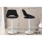 2er Set Barhocker HLO-CP279 Stoff W ~ schwarz