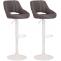 2er Set Barhocker HLO-CP279 Stoff W ~ dunkelgrau