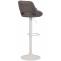 2er Set Barhocker HLO-CP279 Stoff W ~ dunkelgrau
